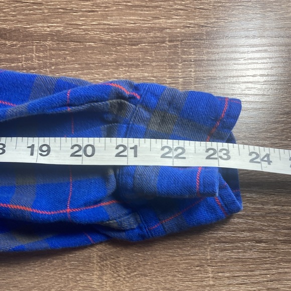 Vintage Mens Medium High Sierra Mervyn’s Blue Plaid Flannel Shirt - Picture 5 of 8